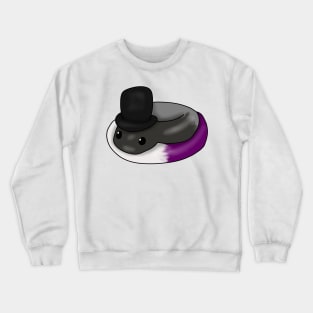 Asexual Snake in a top hat Crewneck Sweatshirt